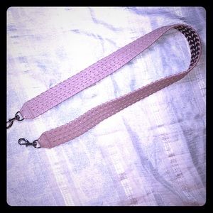 Rebecca Minkoff lilac blush guitar strap